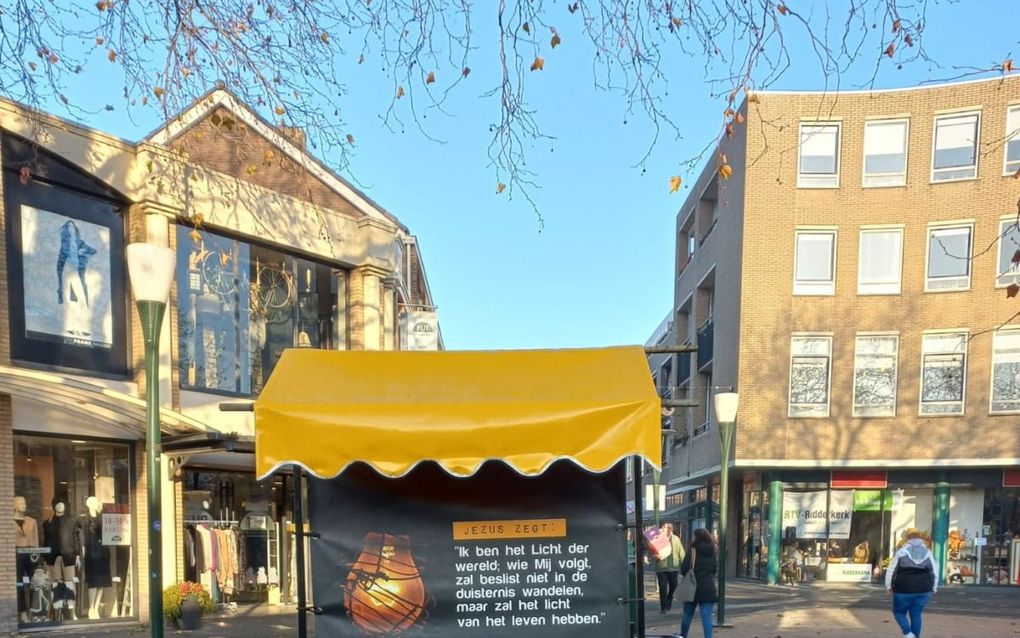 Evangelisatie in het centrum van Ridderkerk. beeld Jan-Willem van der Pol