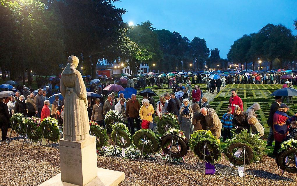 Jaarlijkse herdenking. beeld Bram van de Biezen