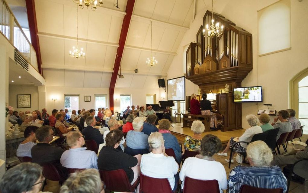 Sander van Marion (orgel) en Evelyn Heuvelmans (hobo) verzorgden op zaterdag 13 augustus een concert in de Willem Hendrik Zwart Hal. beeld Frank Uijlenbroek