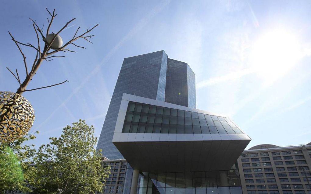 Het gebouw van de ECB. beeld AFP