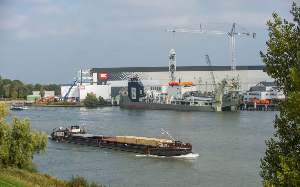 De werf van IHC in Kinderdijk. beeld Cees van der Wal