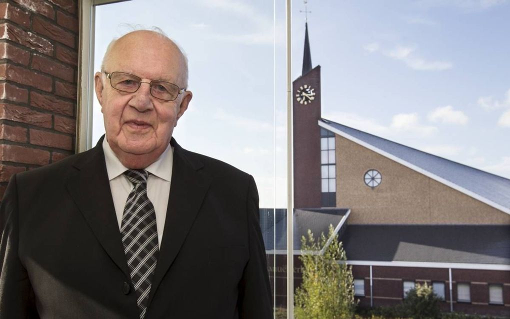 Ds. J. Brons, christelijk gereformeerd emeritus predikant te Urk. beeld RD, Anton Dommerholt