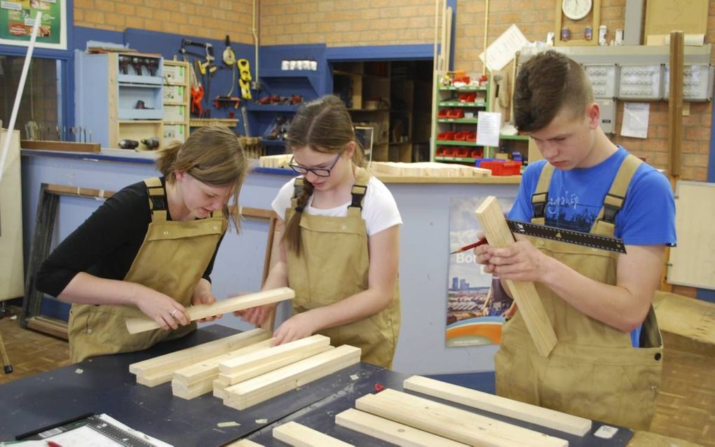 Proef met vakhavo. beeld Calvijn College