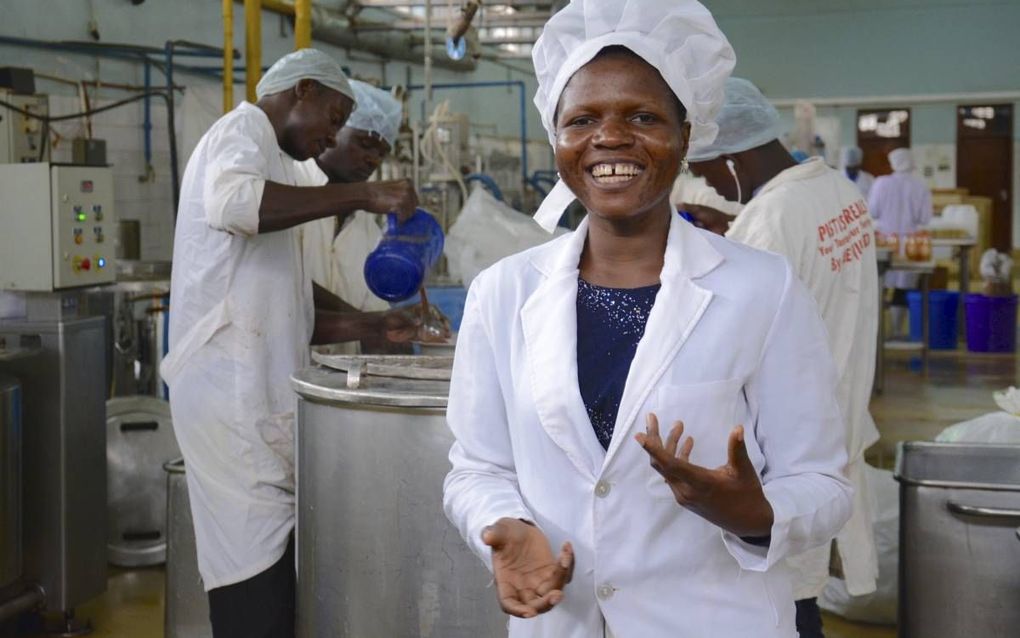 Gloria Aranaitwe groeide in amper een jaar tijd uit van werkloze vrouw tot zakendame. beeld Eva de Vries