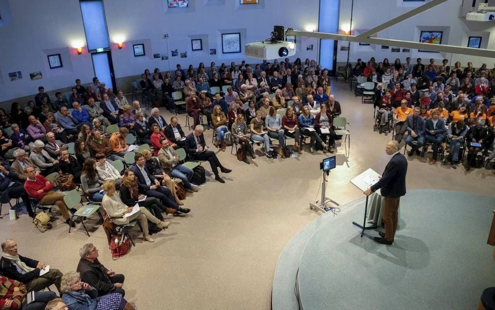 In Amersfoort vierde de Evangelische Hogeschool gisteravond het 40-jarig jubileum. beeld Niek Stam