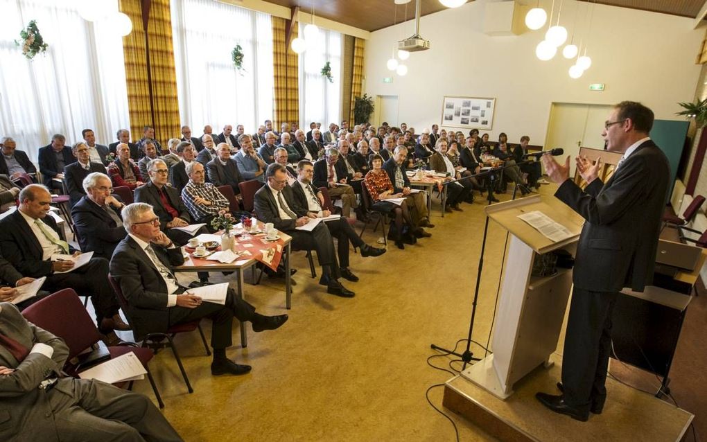 In Woudenberg belegde de Gereformeerde Bond in de Protestantse Kerk in Nederland gisteren een studiedag over de Psalmen. beeld RD, Anton Dommerholt