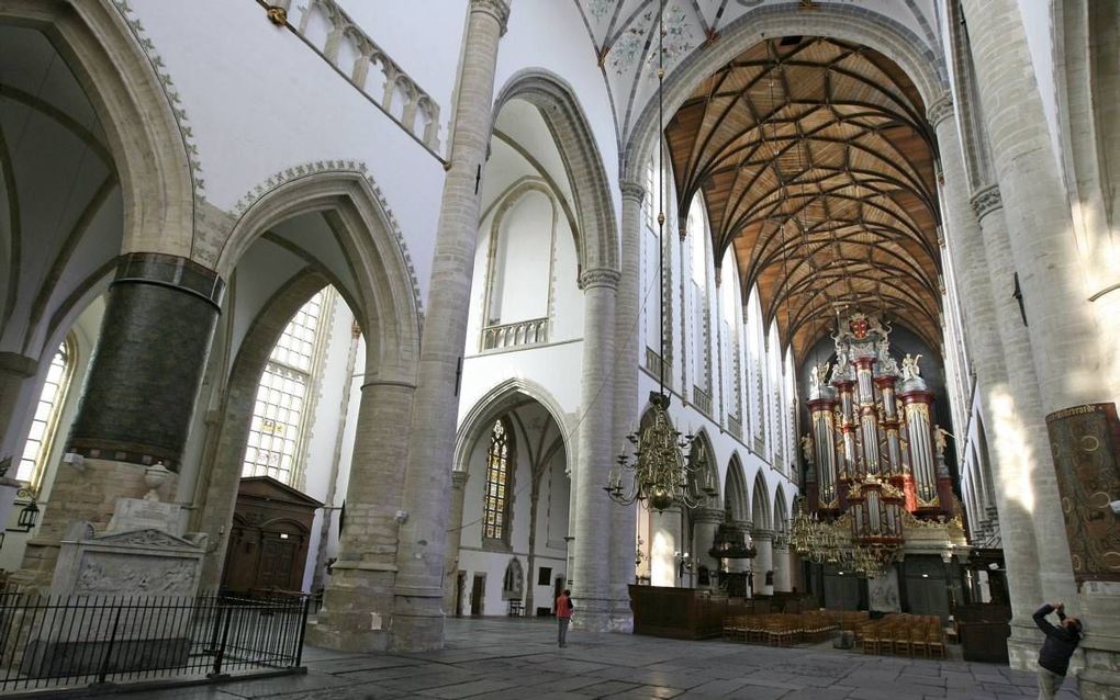 Interieur van de Sint-Bavokerk in Haarlem. beeld RD, Anton Dommerholt