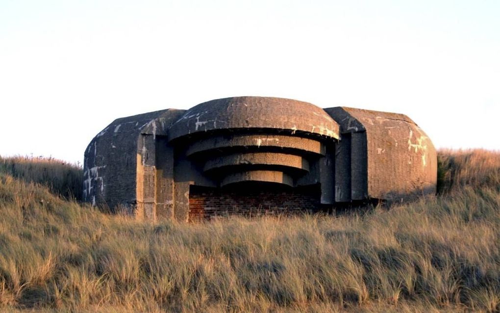 Een Atlantikwall-bunker in Scheveningen. Ontzag voor Duitse bunkers „mag tegenwoordig.” beeld ANP, Toussaint Kluiters