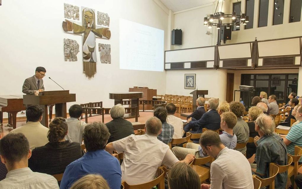 Conferentie van het International Reformed Theological Institute (IRTI), vrijdag in Hong Kong. beeld Jan Hof