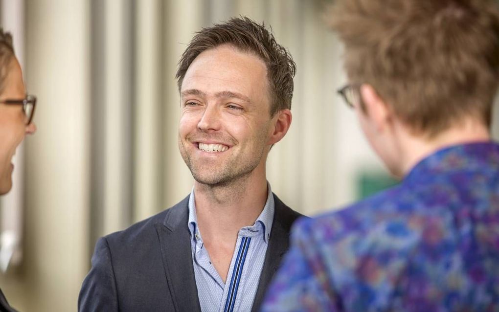 Bart Kamphuis: „Als je de handschriften van het Nieuwe Testament bestudeert, zie je dat de oudste handschriften veel onderlinge verschillen laten zien.”  beeld Hogeschool VIAA, Ingeborg Lukkien