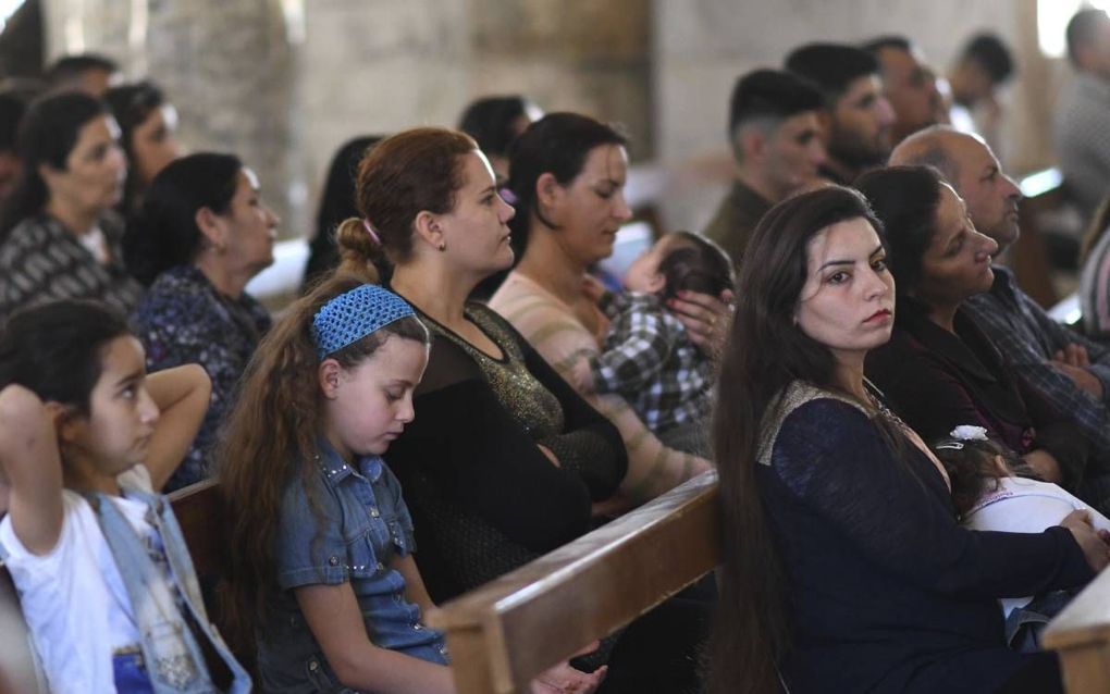 Veel Iraakse christenen hopen dat de vlakte van Ninevé een autonome regio voor religieuze minderheden zal worden. beeld AFP, Christophe Simon