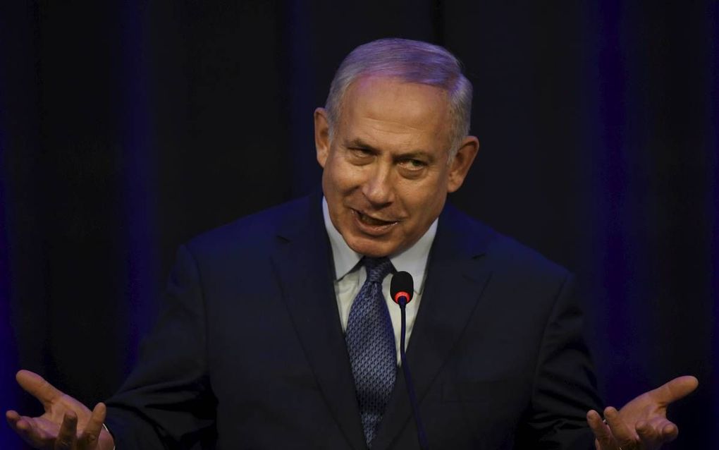 Netanyahu. beeld AFP, Eitan Abramovich