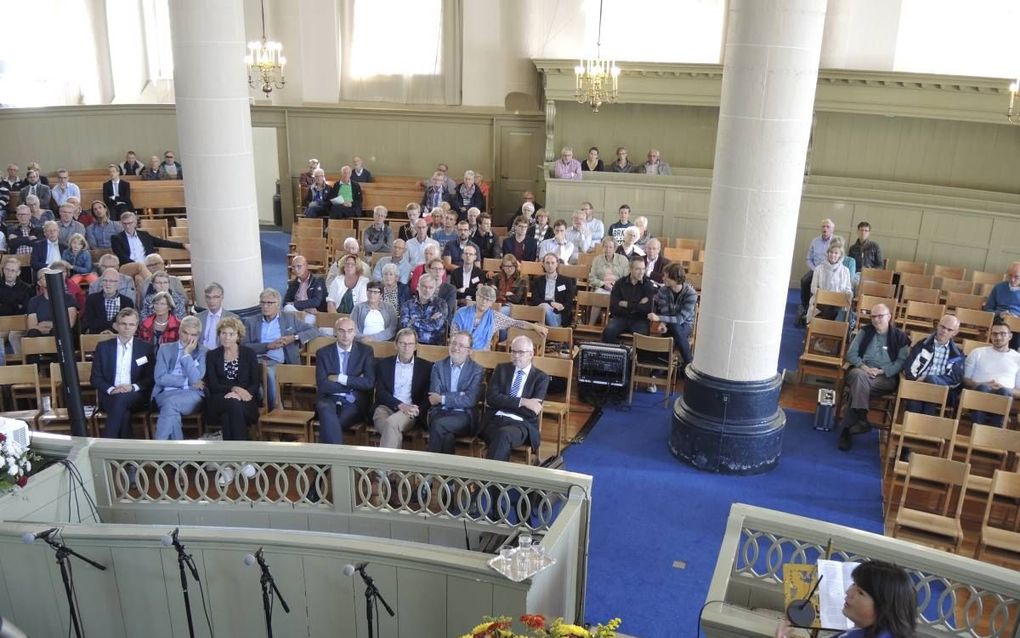 Afsluitende bijeenkomst van de Schooldag in de Broederkerk in Kampen. beeld RD