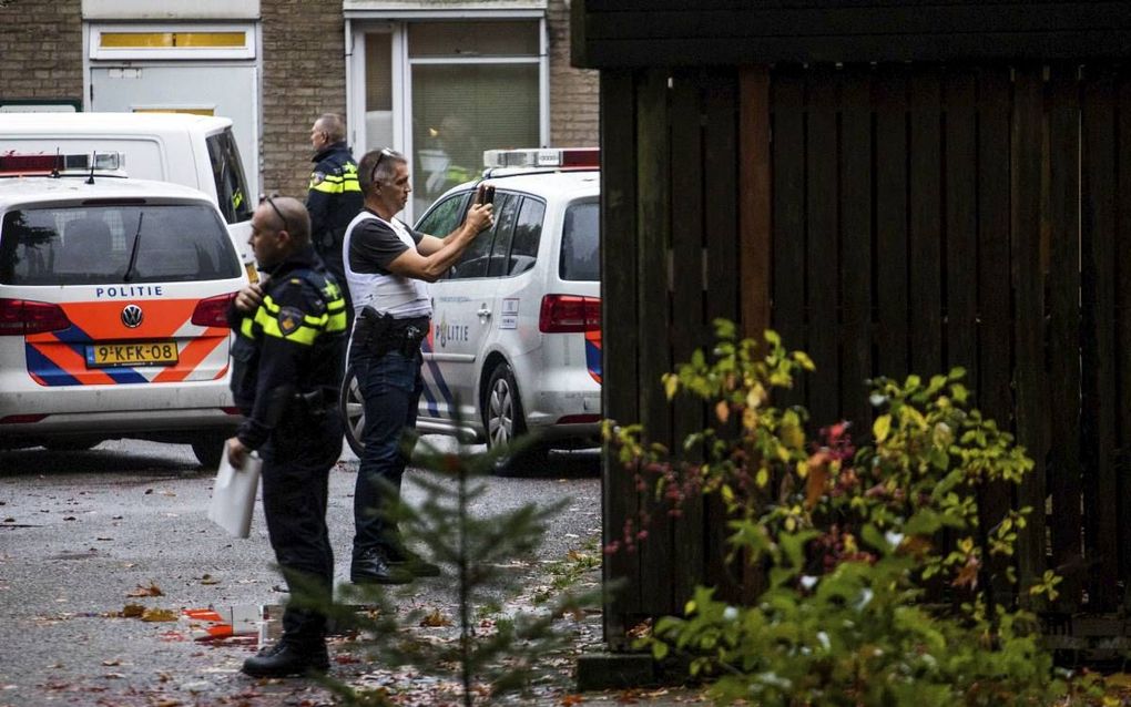 De politie deed maandagavond onderzoek rond de forensisch psychiatrische kliniek Altrecht Aventurijn. De 27-jarige man die is aangehouden in verband met de vermissing van Anne Faber (25) uit Utrecht, was in deze kliniek opgenomen.  beeld ANP, Sem van der 