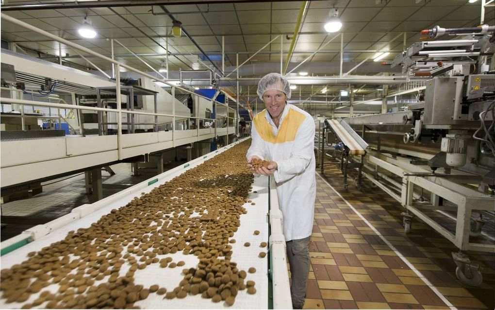 Directeur-eigenaar Oscar de Lange van Van Delft Biscuits in Harderwijk. beeld RD, Henk Visscher