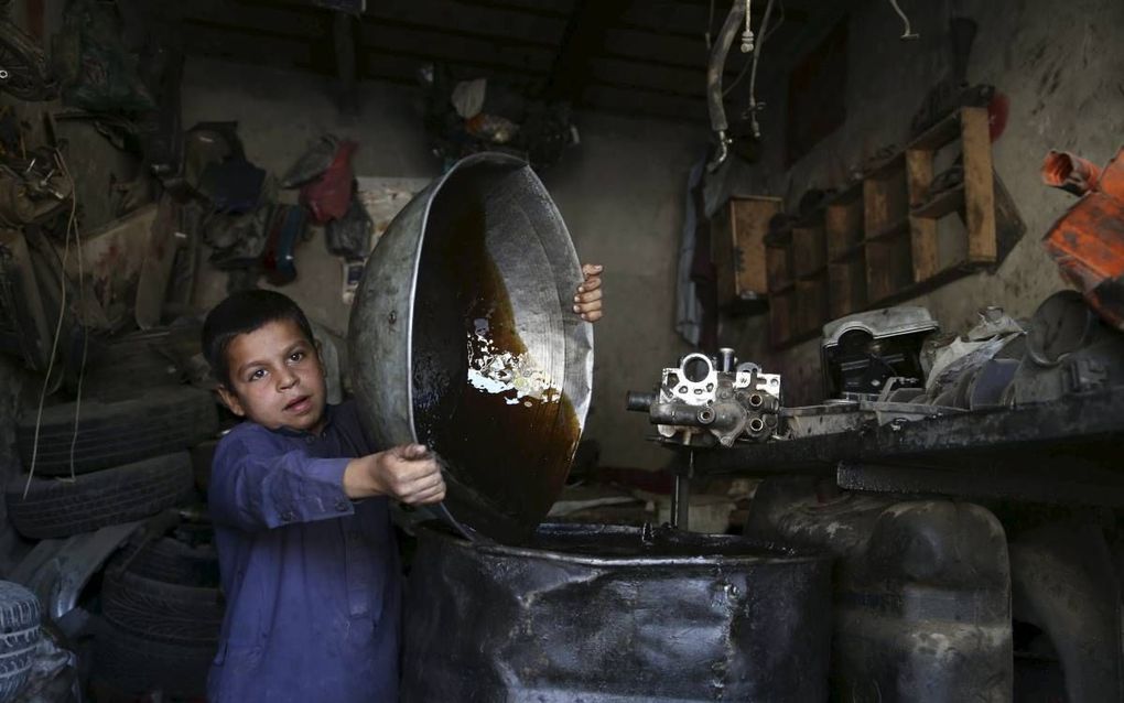 Kinderarbeid in Afghanistan. beeld EPA, Ghulamullah Habibi