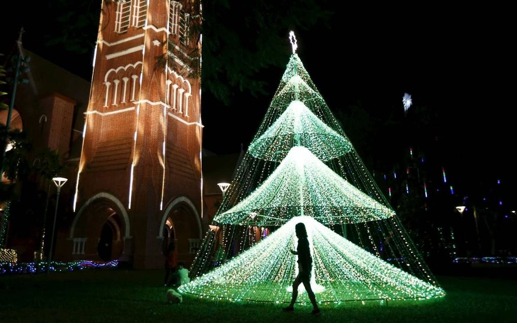 De methodistenkerk in Yangon. beeld EPA Lynn Bo Bo