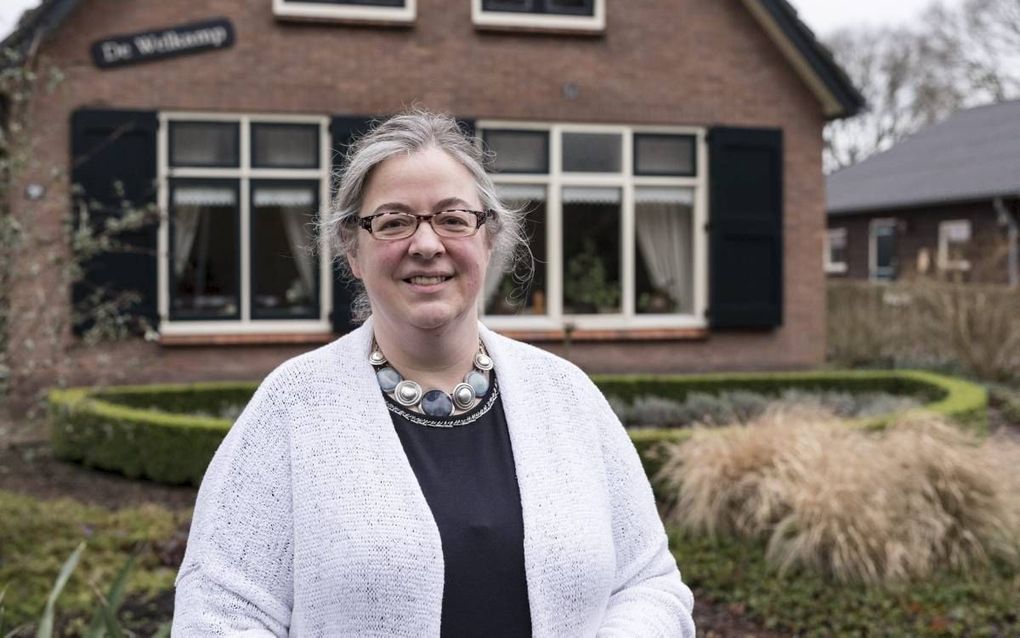 Directrice Geertrui Boot-van Laar bij De Welkamp in Elspeet. Het voortbestaan van het reformatorische opvanghuis voor jongeren met een ernstige vorm van autisme staat op het spel. beeld André Dorst