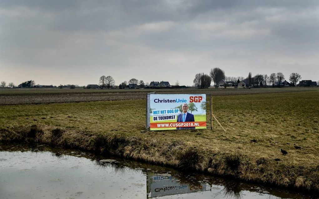 Verkiezingsposters bij Mijdrecht.  beeld ANP, Robin van Lonkhuijsen