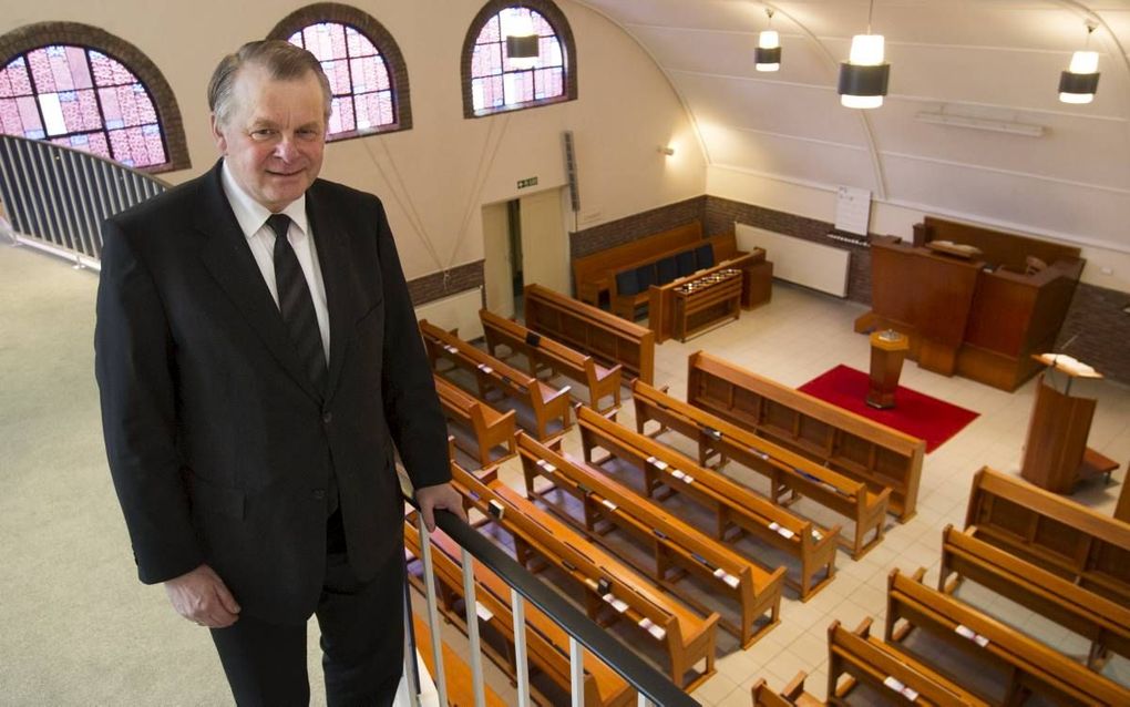 Ouderling Jan van den Brink en zijn echtgenote weten zich door God naar Eindhoven geleid. beeld RD, Anton Dommerholt