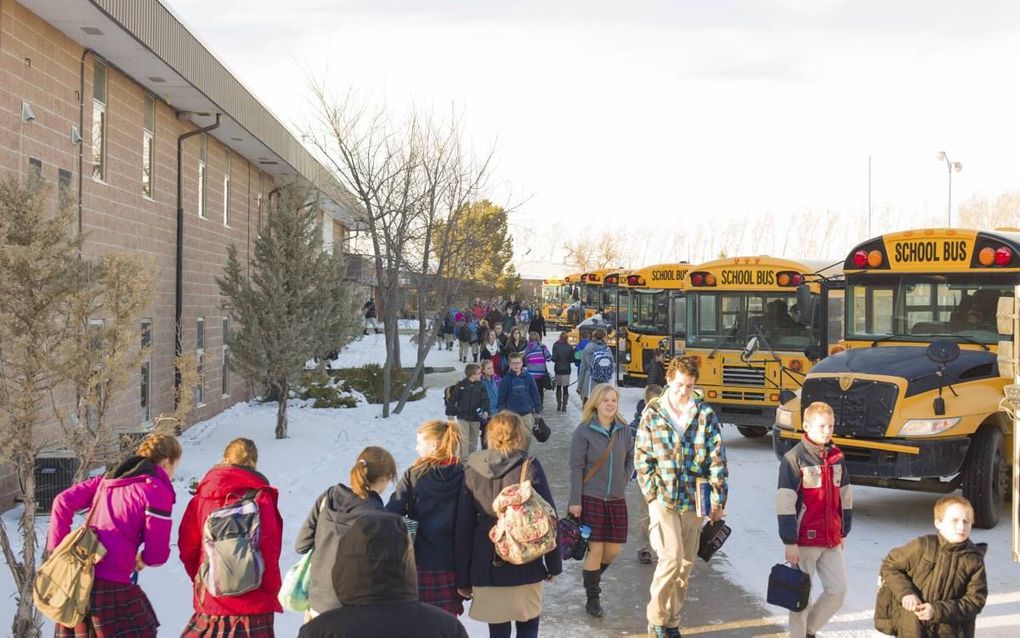 Calvin Christian School (CCS) in Zuid-Alberta is een van de 26 scholen die een nieuwe onderwijswet in deze Canadese provincie aanvechten. „De gevolgen van de wet zijn heel ernstig.” beeld CCS