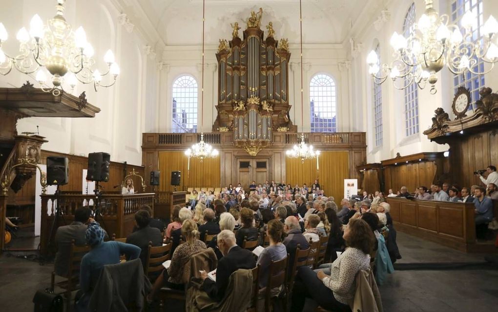 In de Lutherse Kerk in Den Haag werd dinsdag de jaarlijke Kroonbede gehouden. Spreker was onder anderen minister Carola Schouten van Landbouw. beeld Dick Teske