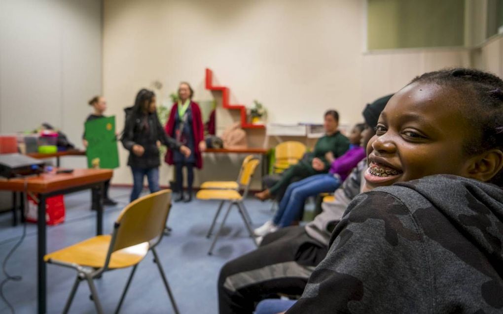 Kinderevangelisatiewerk in de Afrikaanderwijk. beeld Cees van der Wal