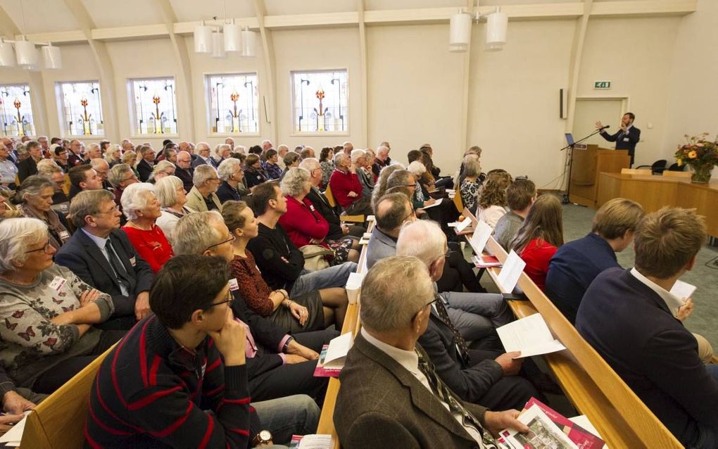 Prof. dr. H. G. L. Peels sprak vrijdag op de jaarlijkse studiedag van de Theologische Universiteit Apeldoorn (TUA). beeld RD, Anton Dommerholt