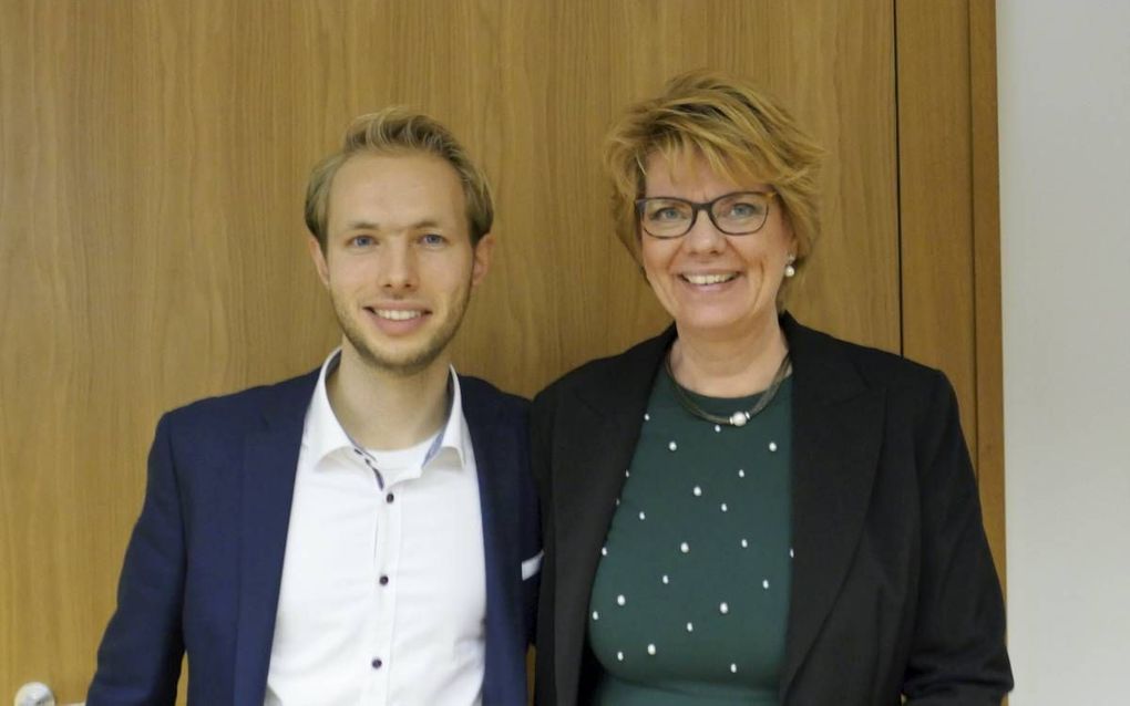 Jorèl Wever en Arlette de Boer. beeld RD