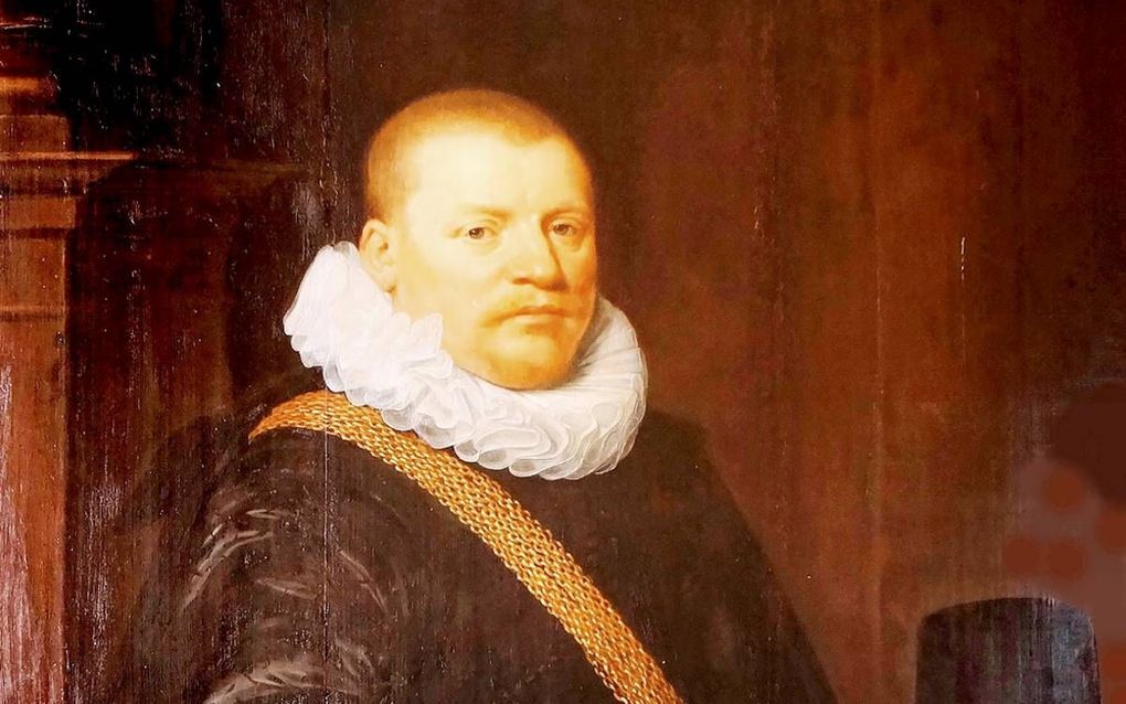 Hugo Muys van Holy. Schilderij in Huys ten Donck te Ridderkerk. beeld Herman A. van Duinen.