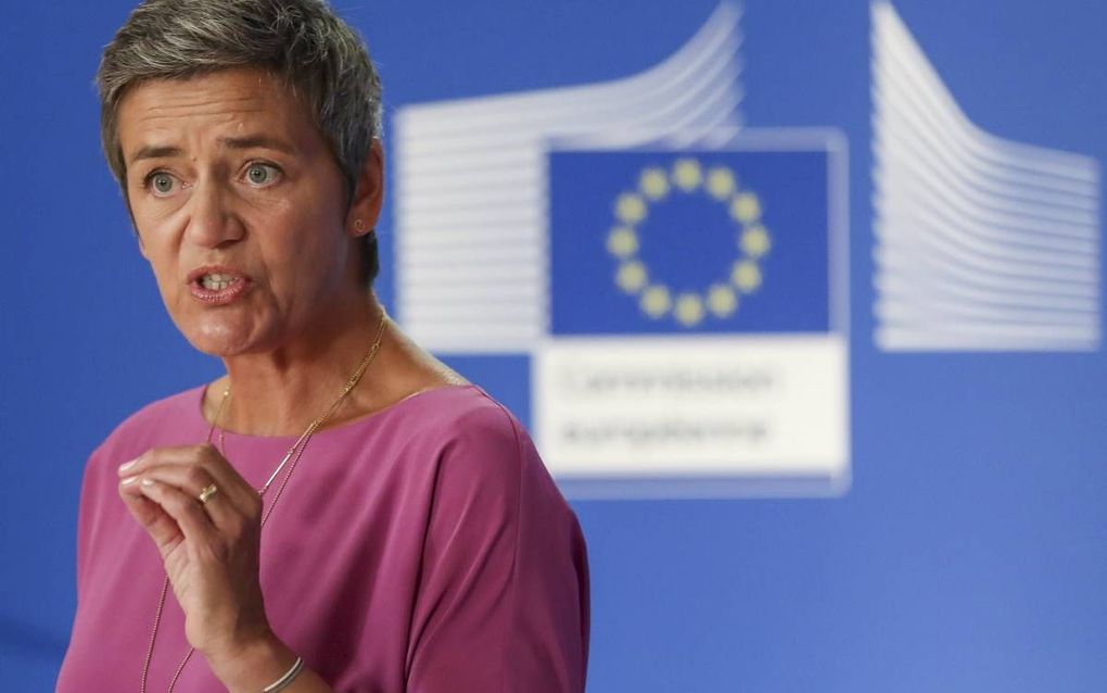 Eurocommissaris Margrethe Vestager. beeld EPA, Stephanie Lecocq