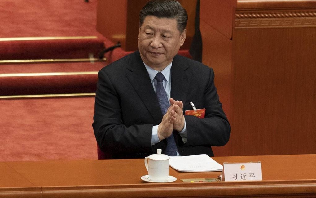 De Chinese president Xi Jinping. beeld EPA, Roman Pilipey