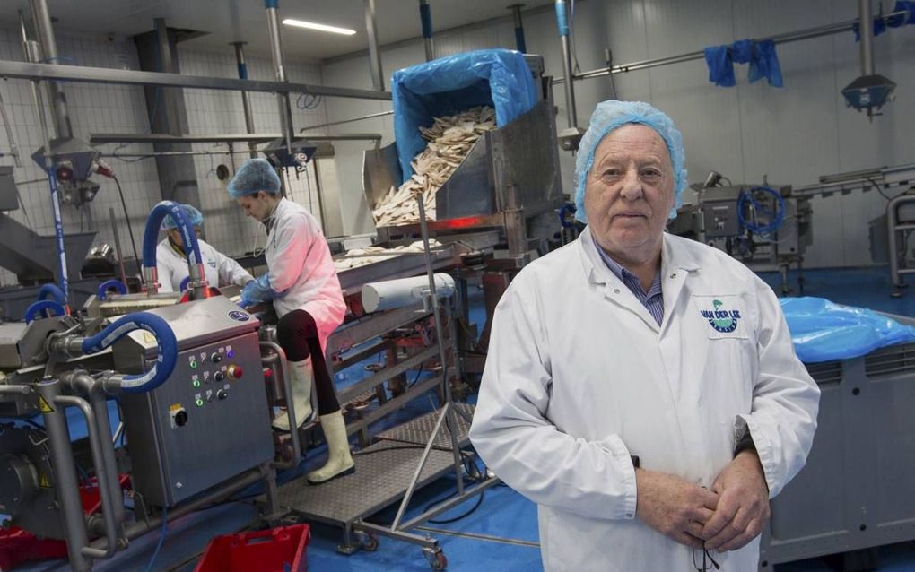 Het VK is goed voor ongeveer een kwart van de omzet van visexporteur Van der Lee Seafish in Urk. Directeur Teun van der Lee maakt zich geen grote zorgen over de brexit. beeld RD, Anton Dommerholt