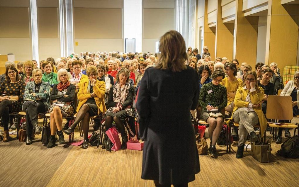 Zo’n vijfhonderd vrouwen bezochten dinsdag de CGK-Vrouwendag in De Schuilplaats in Ede. beeld RD, Henk Visscher