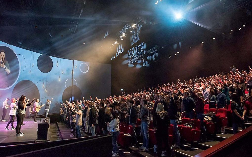 De Hillsongkerk in Amsterdam. beeld  radiate-av.nl