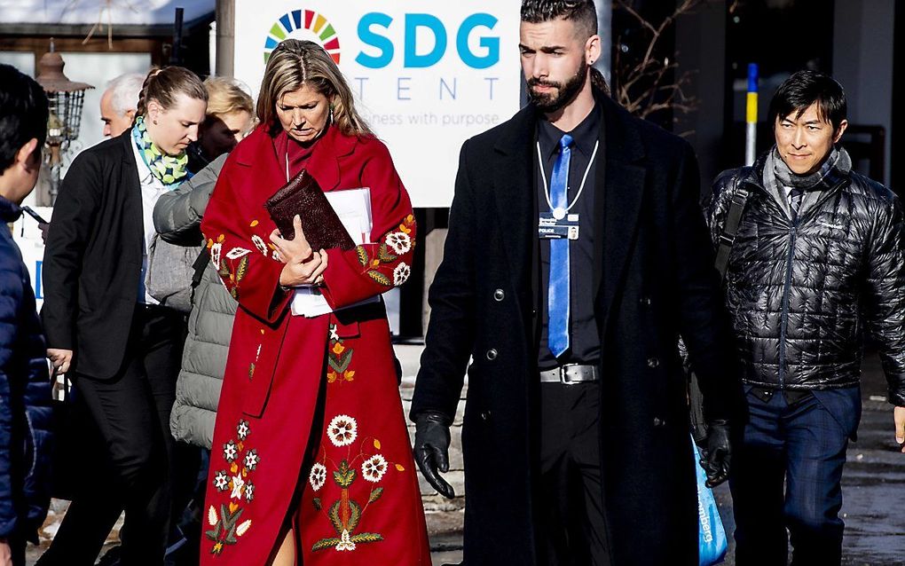 Koningin Máxima in Davos. beeld ANP