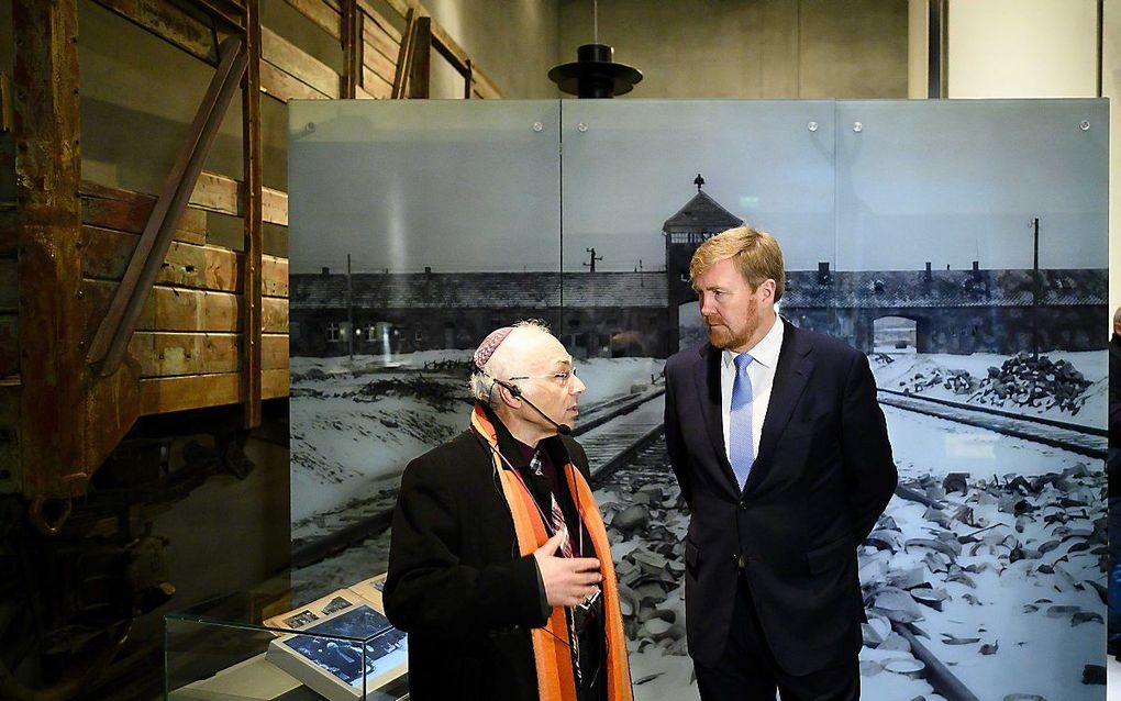 Willem-Alexander bezoekt donderdagmorgen Yad Vashem. beeld ANP