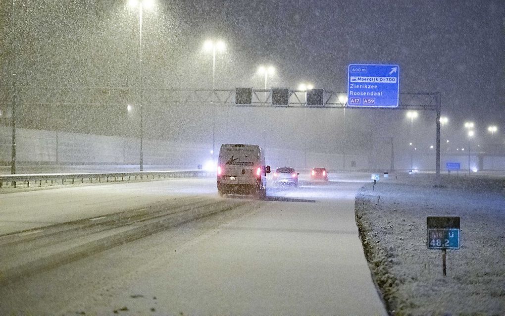 De A16, woensdagochtend. beeld ANP