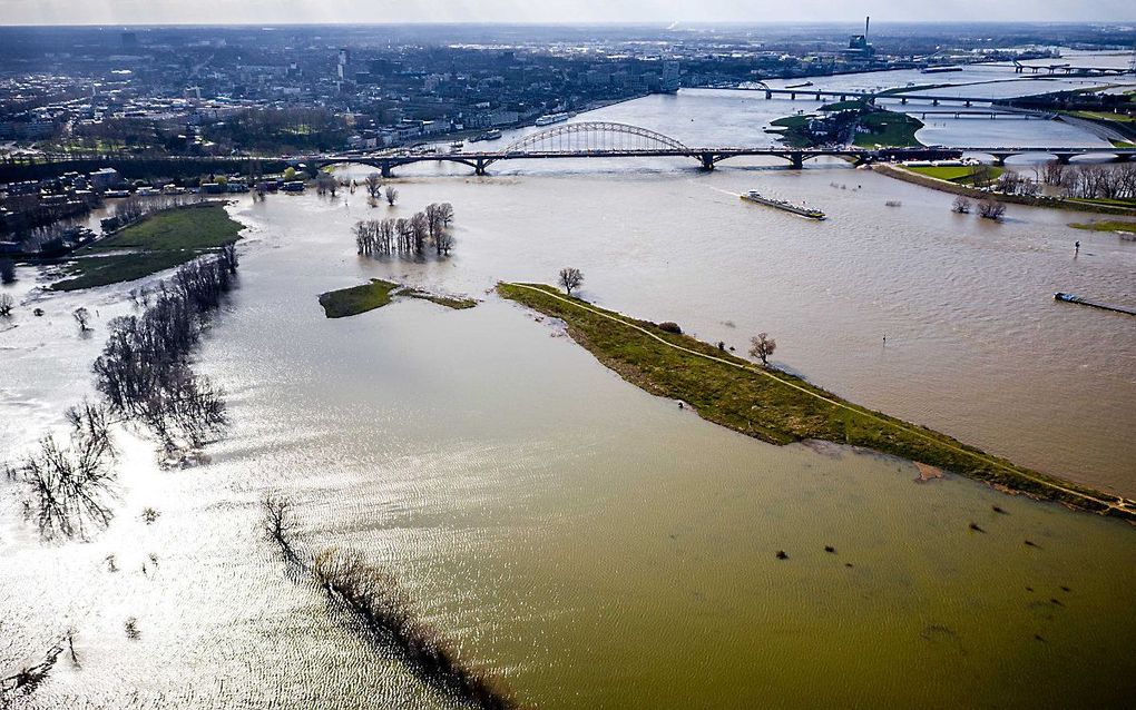 De Waal bij Nijmegen, zaterdag. beeld ANP