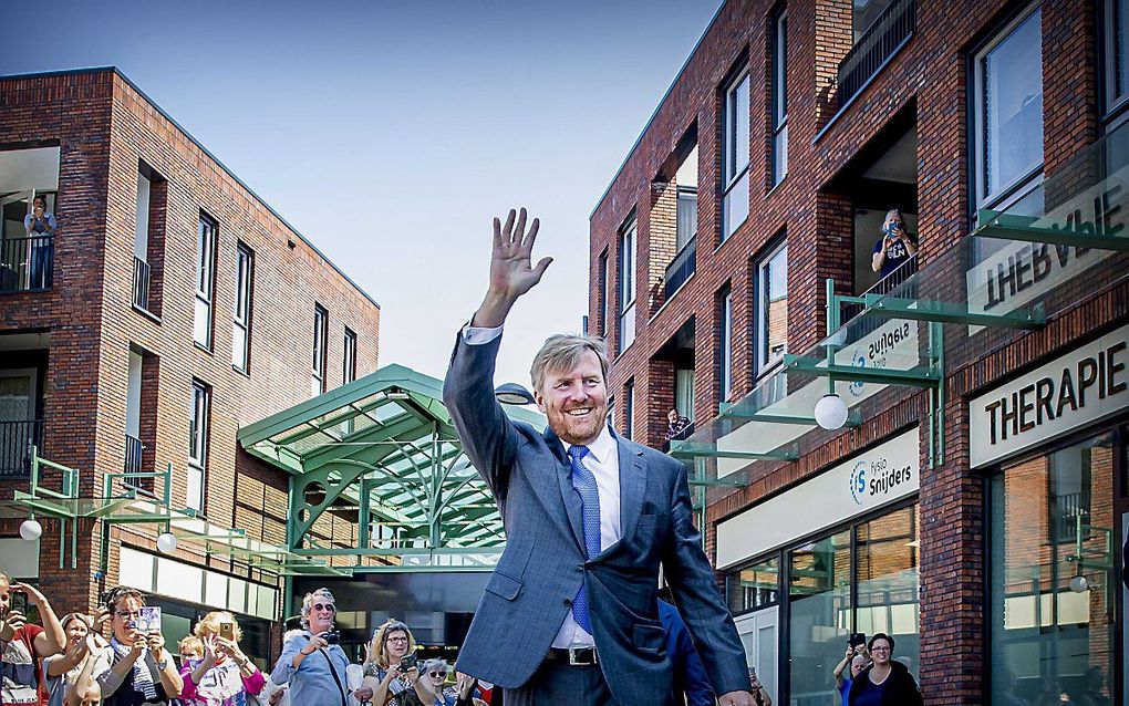 Koning Willem-Alexander in Stein. beeld ANP