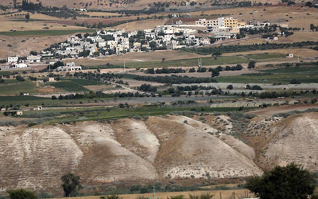 Zicht op de Jordaanvallei, een van de gebieden die Israël mogelijk gaat annexeren. beeld EPA