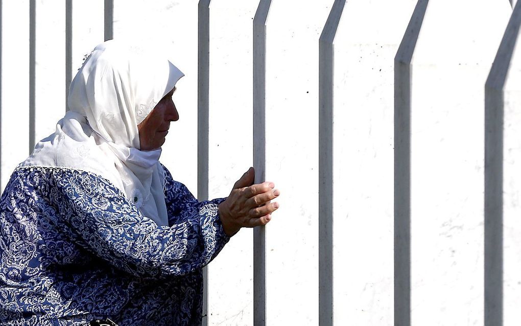 Het Potocari Memorial Center and Cemetery in Srebrenica. beeld EPA