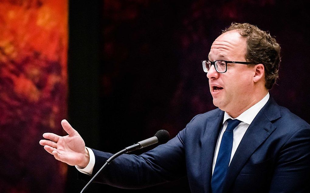 Minister Wouter Koolmees van Sociale Zaken en Werkgelegenheid in debat met de Tweede Kamer vorige maand over het pensioenakkoord. beeld ANP, Bart Maat