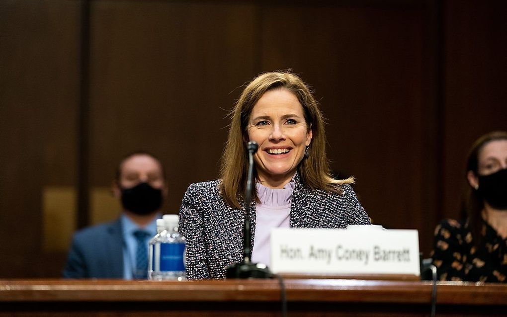 Amy Coney Barrett. beeld EPA, Anna Moneymaker