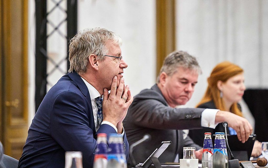 Minister Slob maandagmiddag tijdens het Kamerdebat over het burgerschapsonderwijs. beeld ANP, Phil Nijhuis