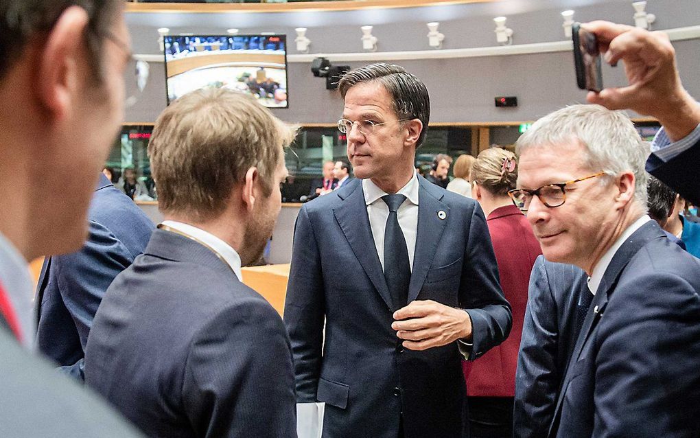 Premier Rutte in Brussel. beeld ANP