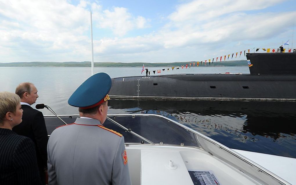 Een Russische onderzeeër op een foto uit 2014. beeld AFP