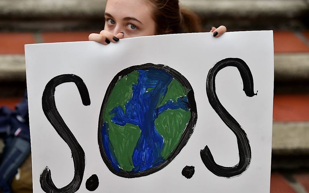 Aan de vooravond van een VN-top over klimaat zijn er in veel landen protesten gehouden. beeld AFP, LUIS ROBAYO