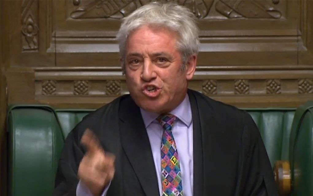 Voorzitter van het Britse Lagerhuis John Bercow. beeld AFP