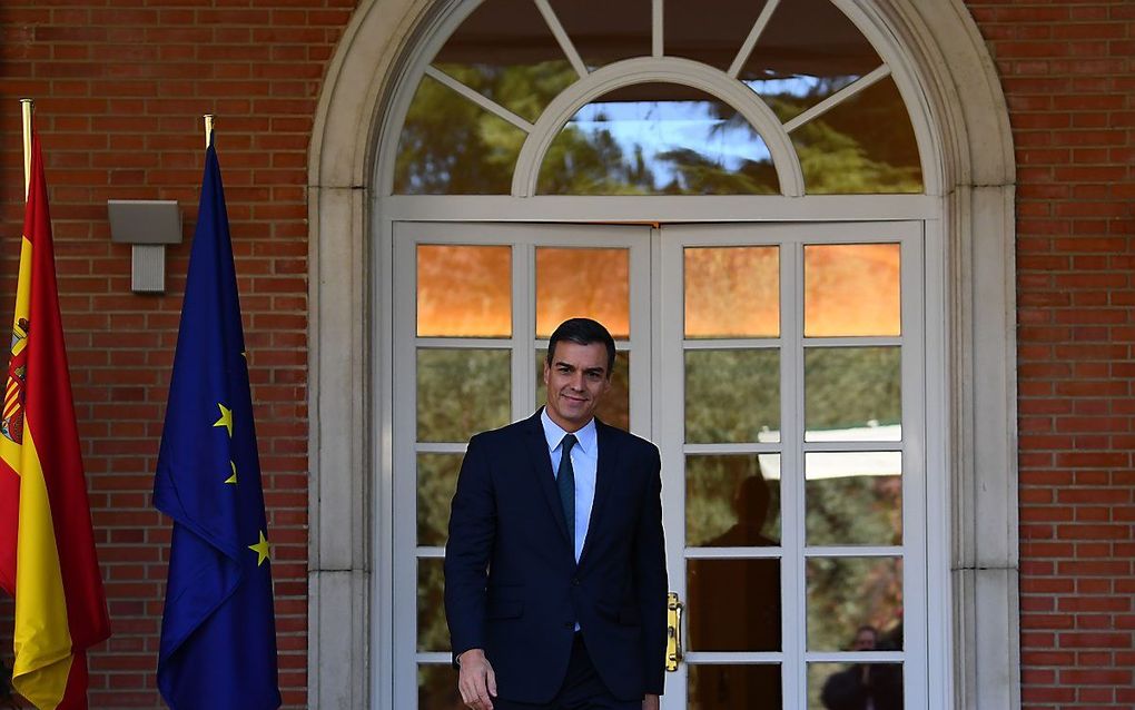 De Spaanse premier Pedro Sanchez. beeld AFP, Gabriel Bouys